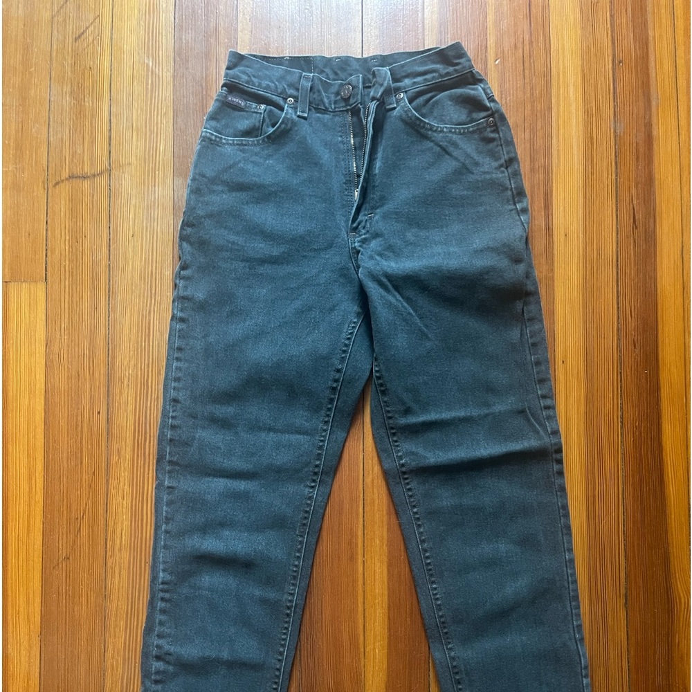 Dark Green Denim Riders Jeans